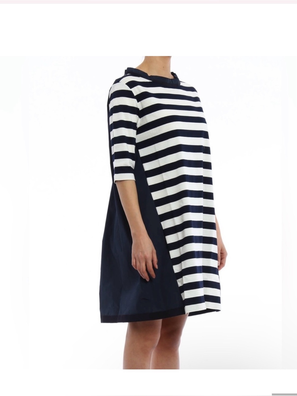 Navy & White Striped A-Line Women’s Dress Moncler